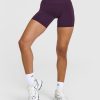 Effortless Seamless Shorts Blackberry Purple