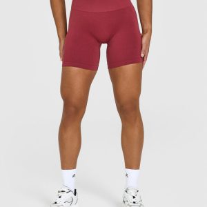 Effortless Seamless Shorts Burnt Cherry