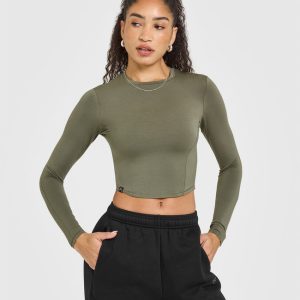 Mellow™ Soft Mid Long Sleeve Top Alpine Green