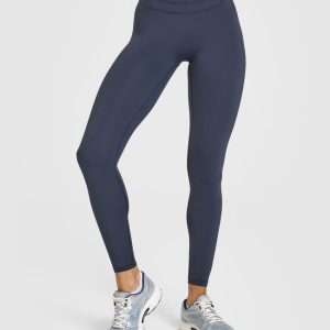 Unified High Waisted Leggings True Blue
