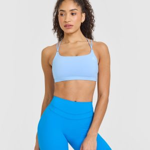 Everyday Cross Over Bralette Powdered Blue