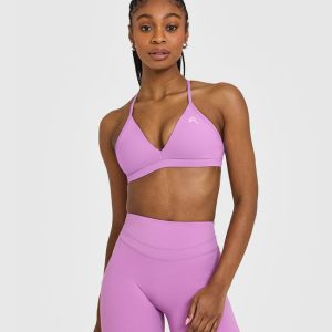 EasyLift™ Ultra Minimal V Neck Bralette Orchid Purple