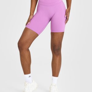 Unified Cycling Shorts 8" Orchid Purple