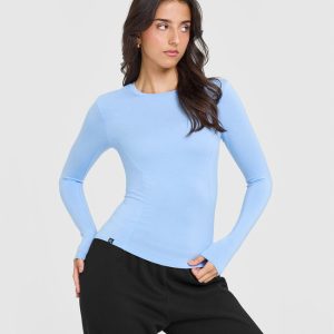 Mellow™ Soft Long Sleeve Top Powdered Blue