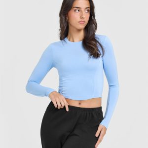 Mellow™ Soft Mid Long Sleeve Top Powdered Blue