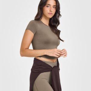 Mellow™ Soft Mid Short Sleeve T-Shirt Moss Brown