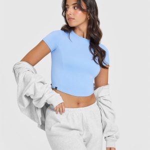 Mellow™ Soft Mid Short Sleeve T-Shirt Powdered Blue