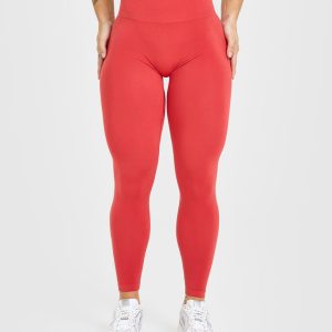 Effortless Seamless Leggings Sweet Red
