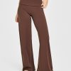 SoftMotion™ Fold Over Straight Leg Bottoms Espresso Brown