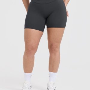 Unified High Waisted Shorts 6" Coal